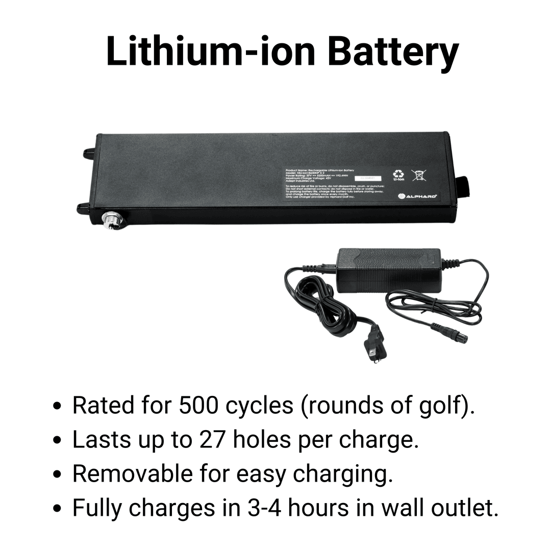 Alphard V2 Pro + Sidekick Auto Follow Golf Caddy Lithium-ion Battery - ALLBGT