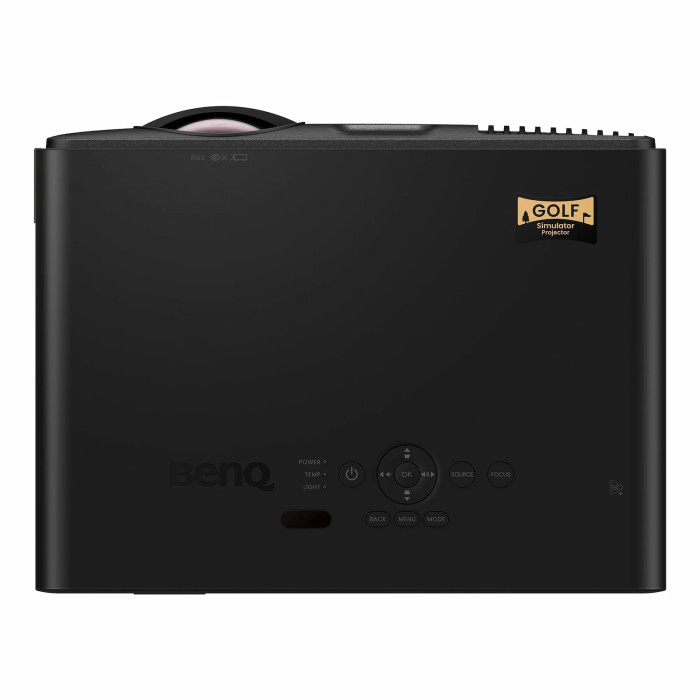 Top view of BenQ AH700ST Full HD 1080p short throw projector - 3000 lumens  for home theater and golf simulator - ALLBGT