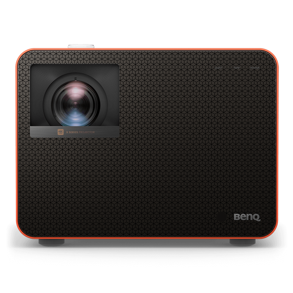 BenQ X3100i 4K UHD gaming projector with lens close-up bright short throw design for home or simulator use - ALLBGT