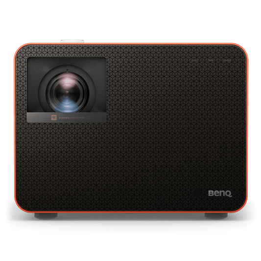 BenQ X3100i 4K UHD gaming projector with lens close-up bright short throw design for home or simulator use - ALLBGT