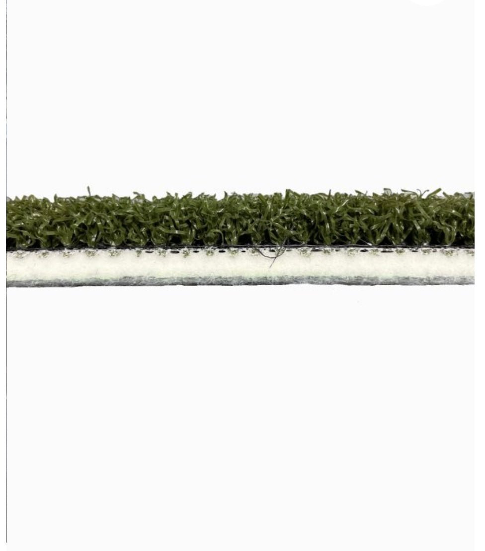 Side profile of Big Moss Commander golf turf showing durable putting surface and thick backing for custom golf ideas - ALLBGT