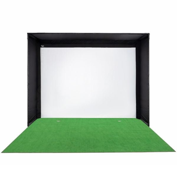 Front view of Big Moss C-Series DIY golf simulator KIT with 9ft premium impact screen - ALLBGT