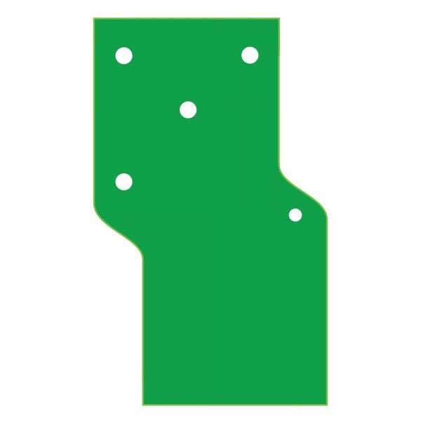 Diagram layout of Big Moss The Natural Putting Green design showing hole positions and shape - ALLBGT