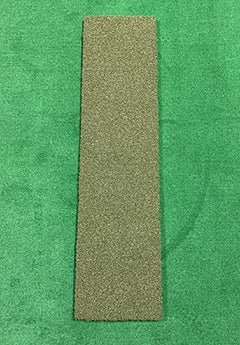 "Top view of the Big Moss True Launch Hitting Strip - 12x4 ft reversible golf mat with realistic turf surface - ALLBGT"