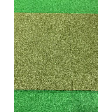 "Front view of Big Moss True Launch Hitting Strip 12x4 ft Reversible Golf Mat - ALLBGT"