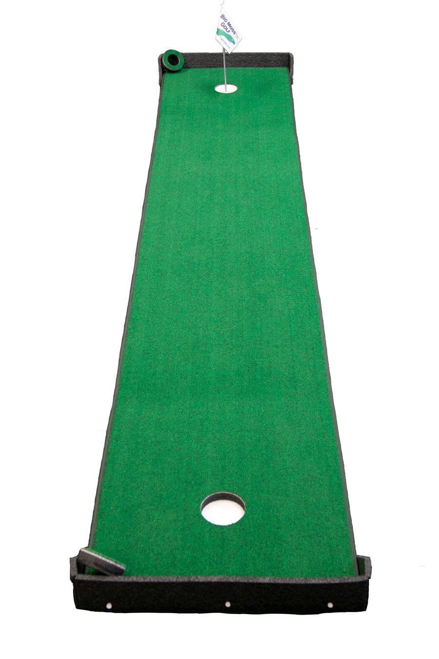 Close-up view of Big Moss TW Series 10 indoor putting green - premium turf surface for realistic golf practice - ALLBGT