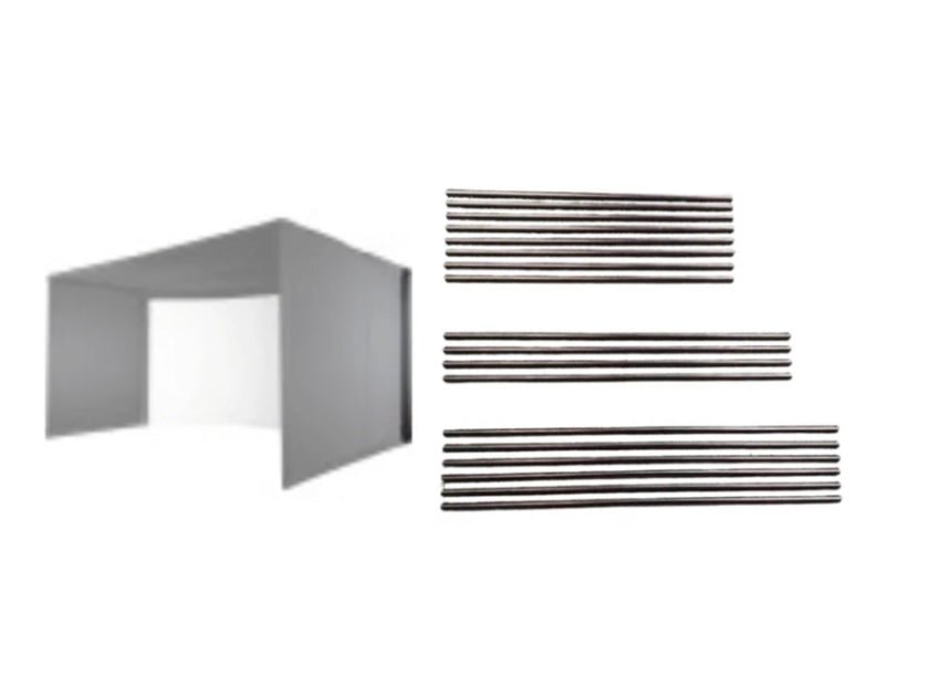 Close up of Carl’s Place Back Cover Pipe Kit – Pre - Cut Framing for Golf Simulator Enclosures - ALLBGT