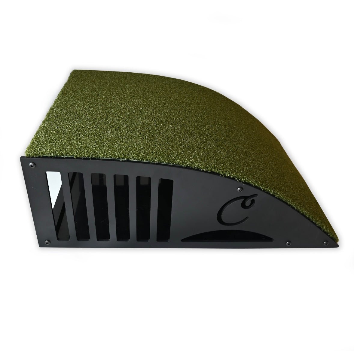 “Carl’s Place Floor-Mounted Projector Enclosure Kit with turf top and vented metal housing - ALLBGT.”