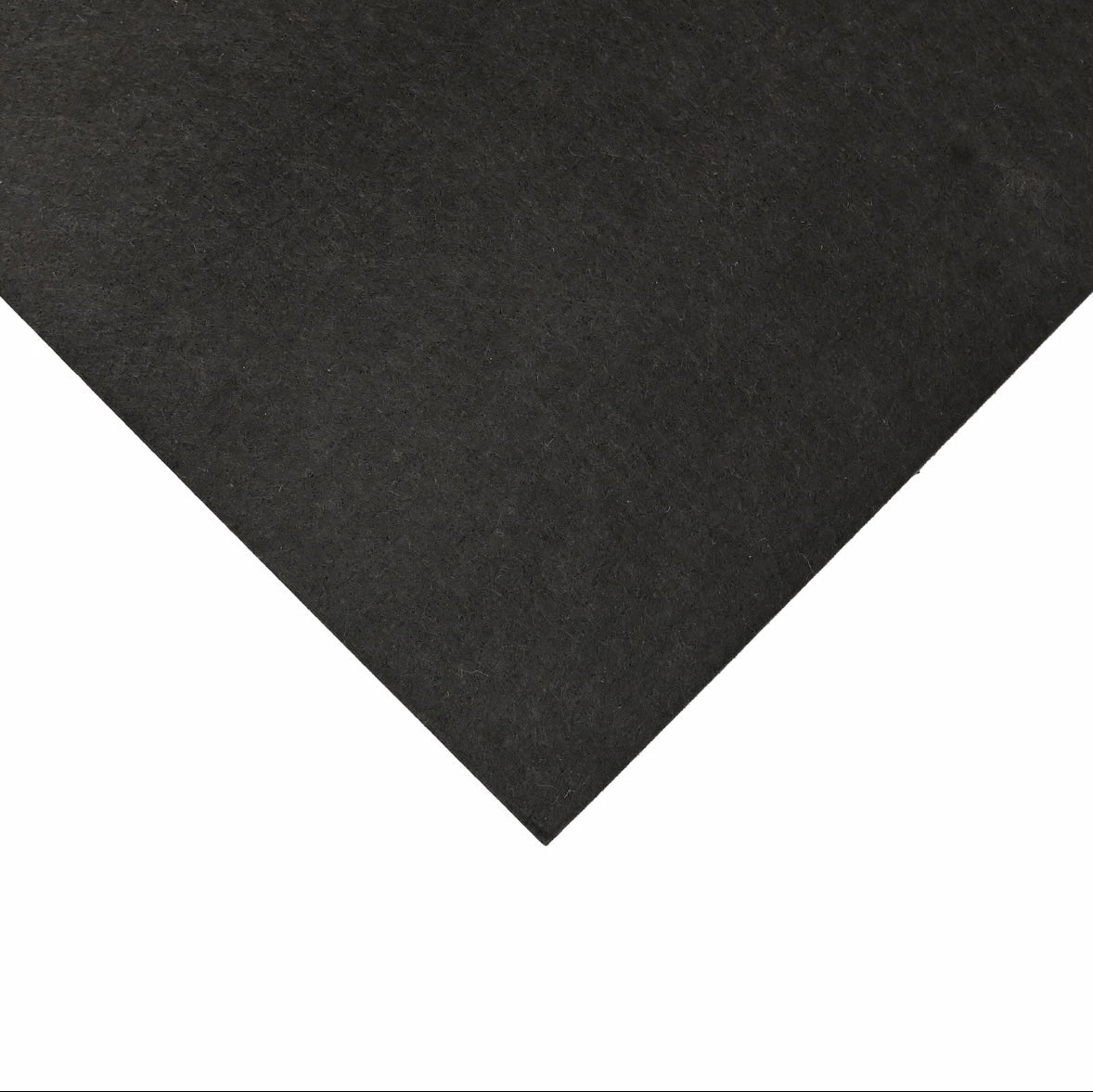 “Corner detail of Carl’s Place Golf Room Acoustic Tile displaying smooth black finish - ALLBGT.”