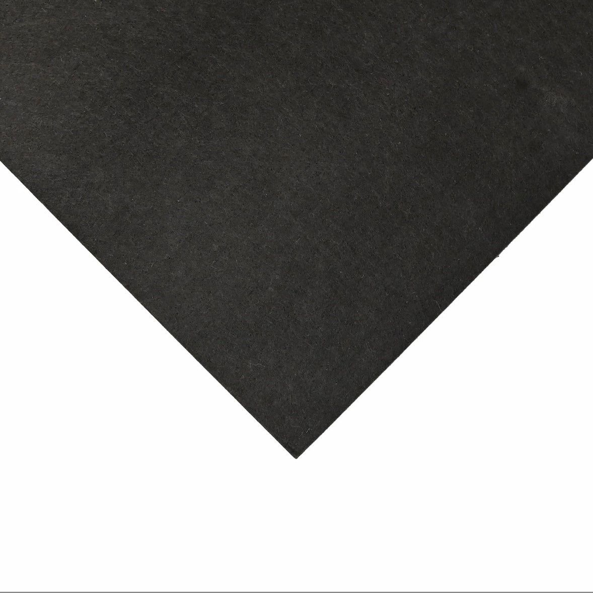 “Corner detail of Carl’s Place Golf Room Acoustic Tile displaying smooth black finish - ALLBGT.”