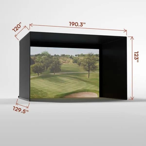 Carl’s Place Pro Golf Enclosure Kit – High - Contrast Gray Premium Impact Screen - ALLBGT