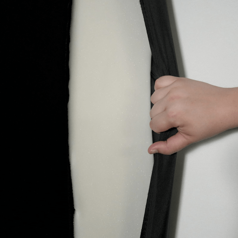 Demo setup of Carl’s Place Pro Golf Simulator Enclosure Kit With High - Contrast Gray Impact Screen - ALLBGT