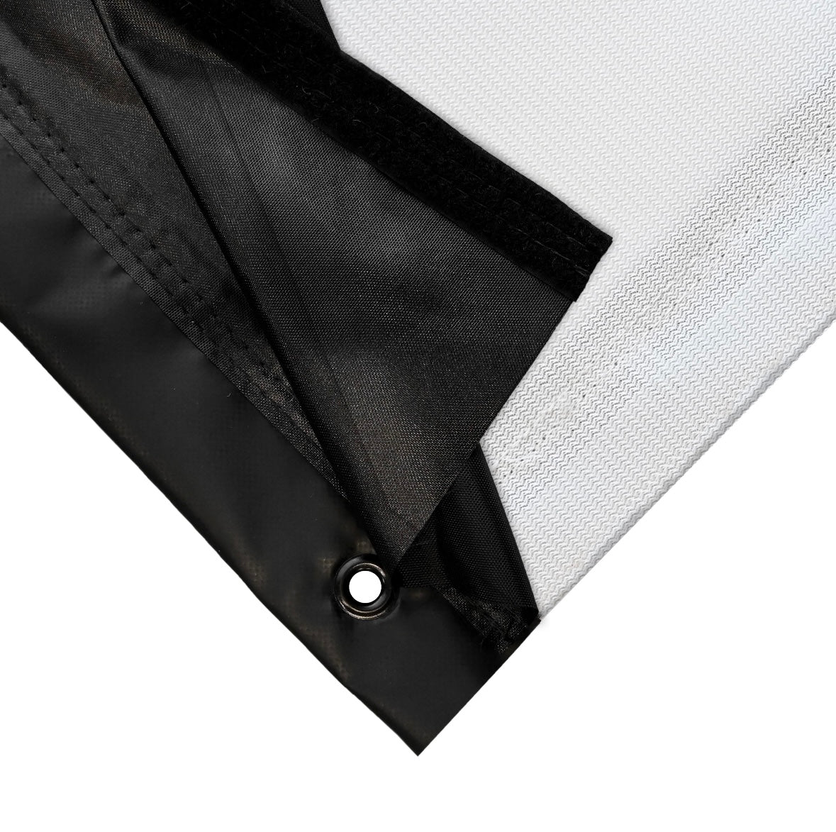 Carl’s Place Standard Golf Impact Screen corner view with reinforced black edging - ALLBGT