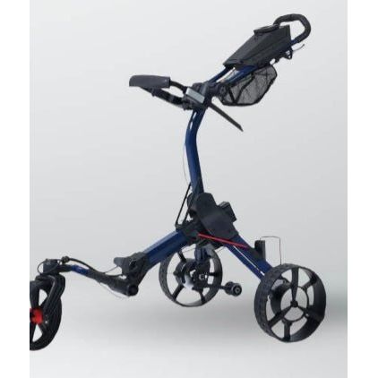 The blue color CyberCart Electric Golf Caddie – Motorized Push & Pull Cart for Golf Courses - ALLBGT