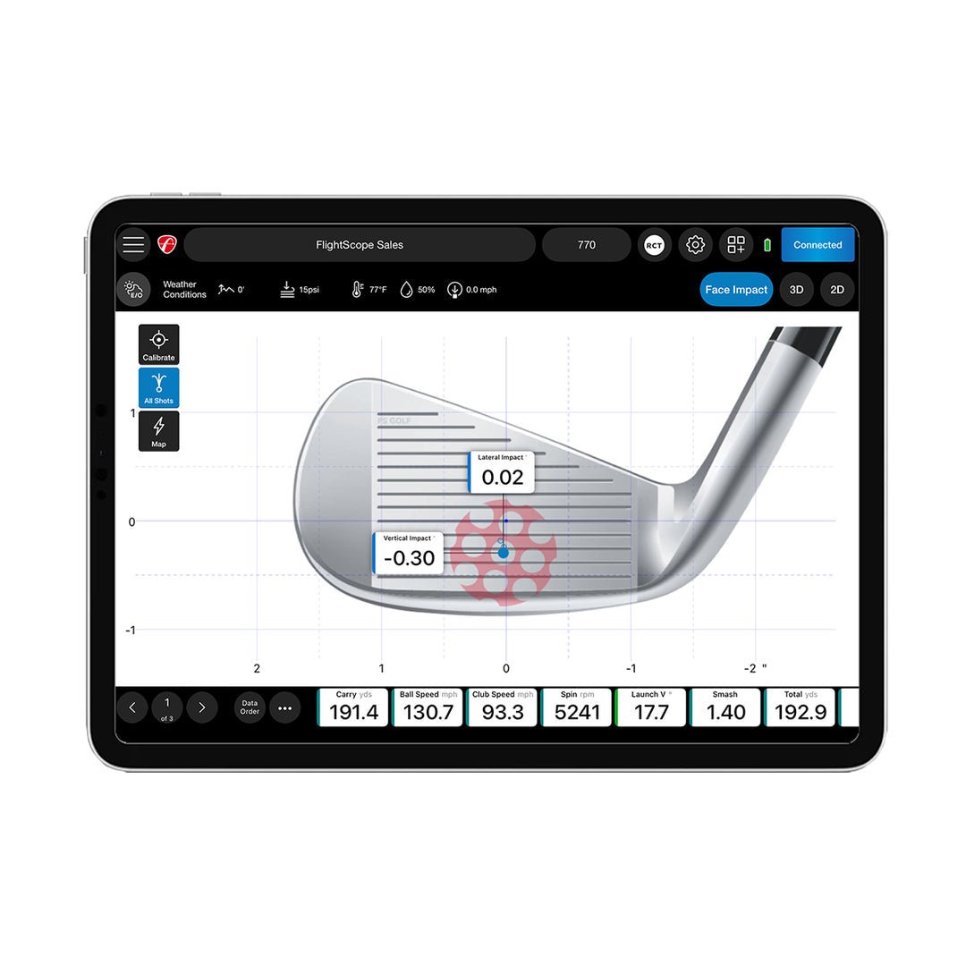 FlightScope Face Impact Location for Mevo+ | Improve Ball Striking Instantly - ALLBGT