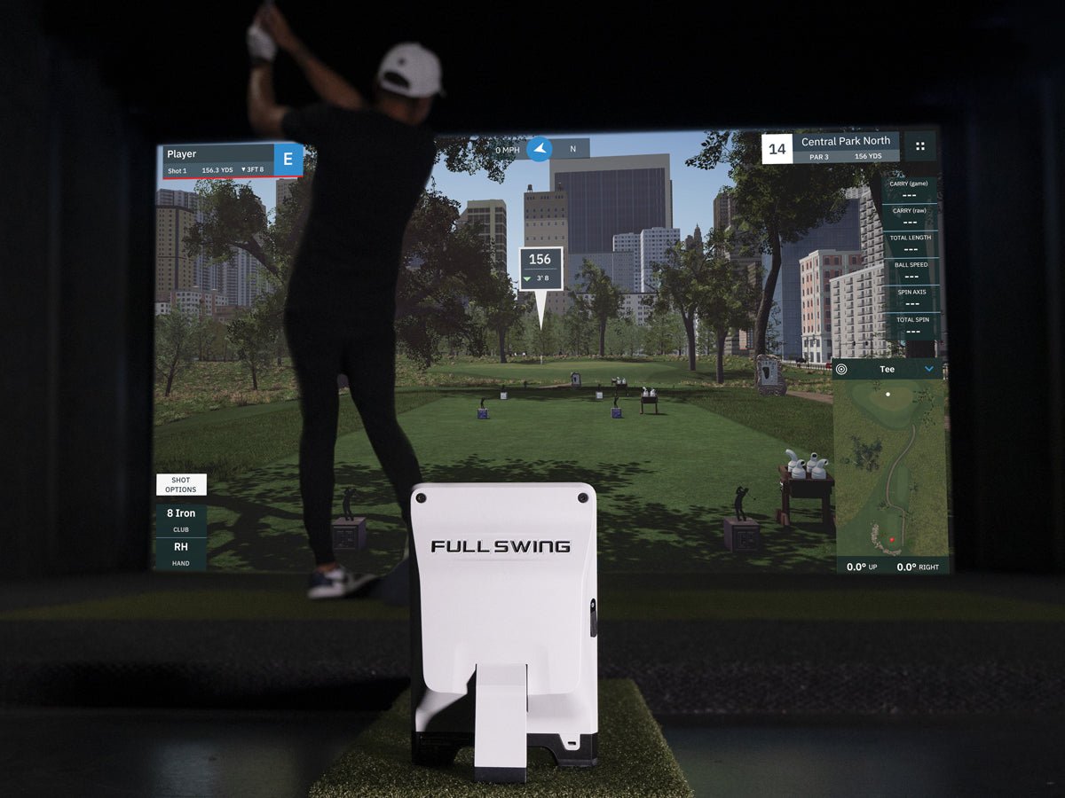 During swing using the Full Swing KIT Studio 12’ Screen Package - ALLBGT