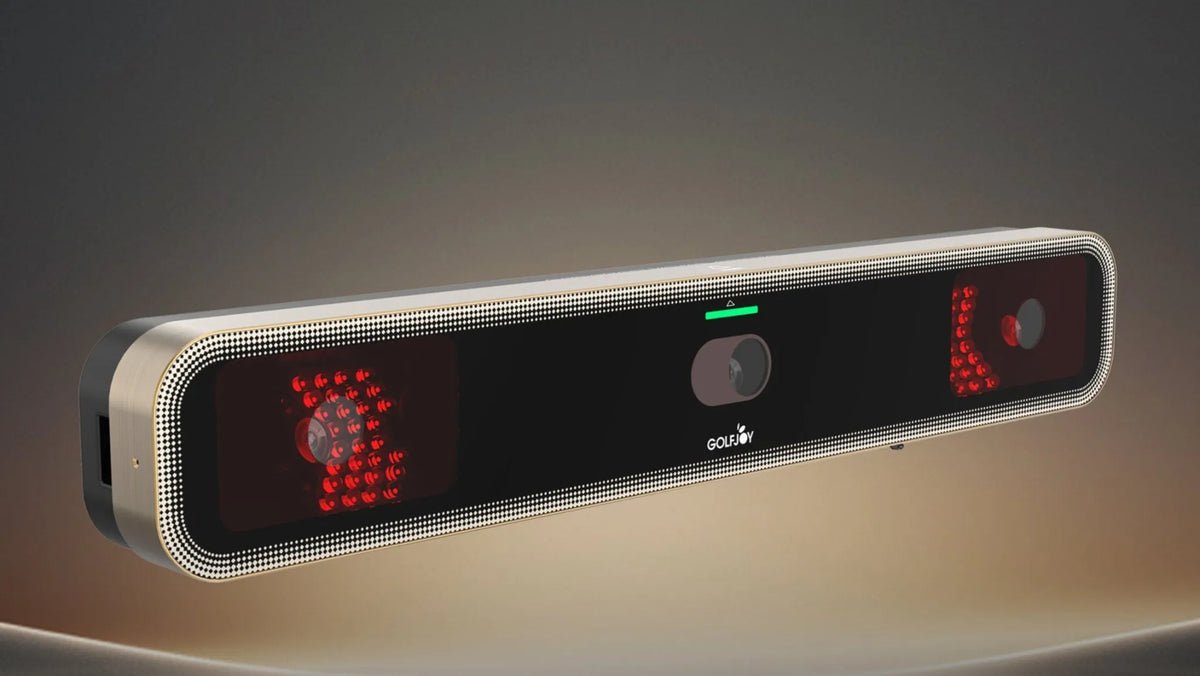 Close-up view of the GolfJoy Rigel 3 Golf Launch Monitor  - ALLBGT