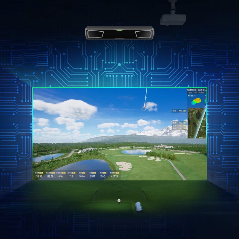 Demo setup of the GolfJoy Rigel 3 Golf Launch Monitor - ALLBGT