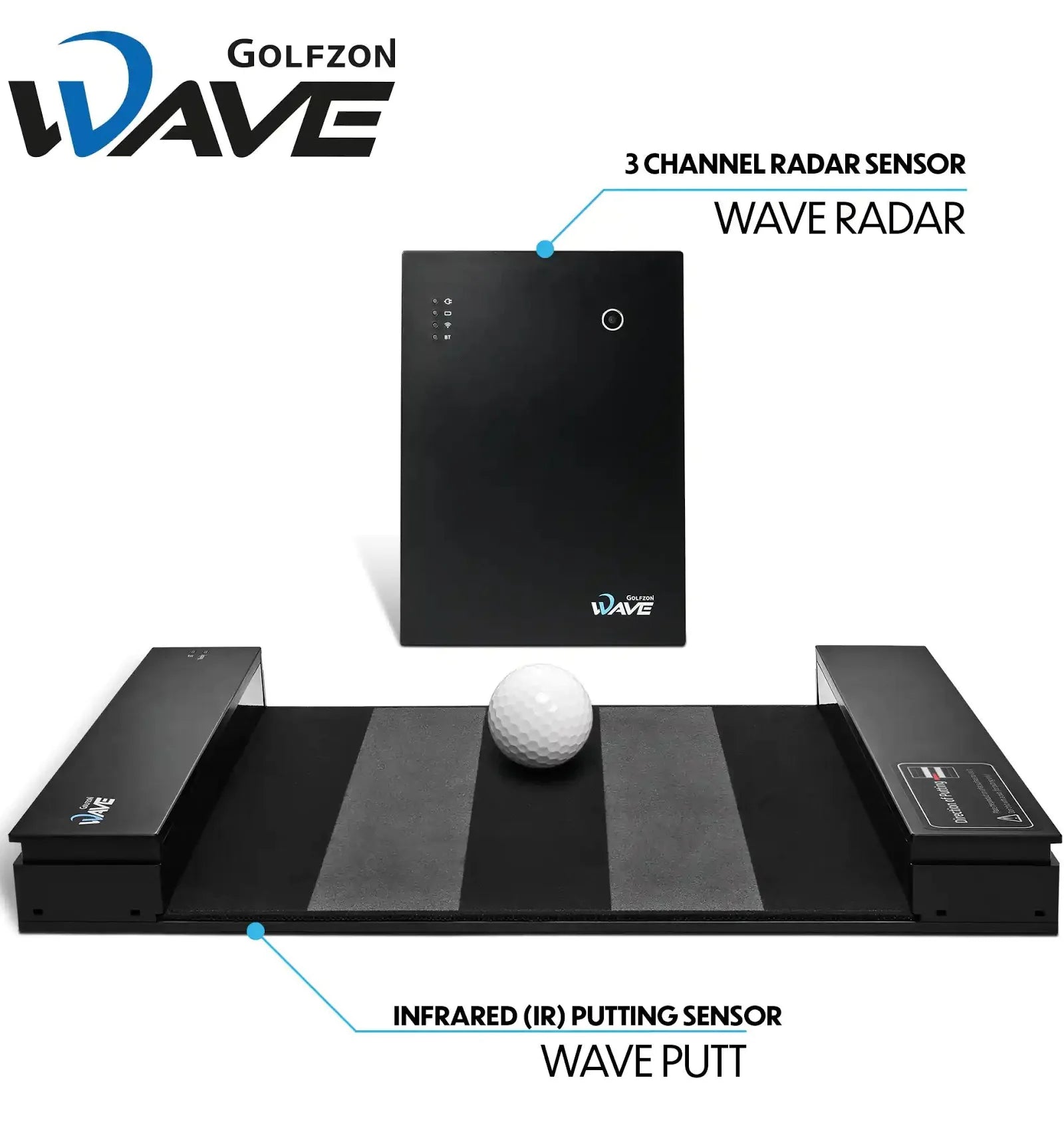 Front view of the Golfzon Wave Launch Monitor - ALLBGT