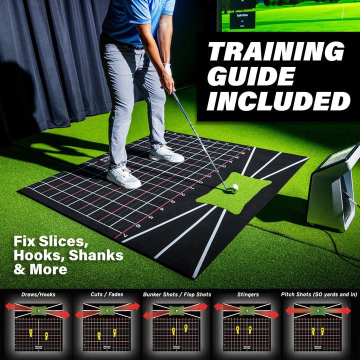 GoSports 5 x 5 Stance Golf Hitting Mat with Grid Lines - ALLBGT