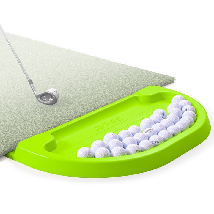 Green color of the GoSports All - Weather Golf Ball Tray - ALLBGT