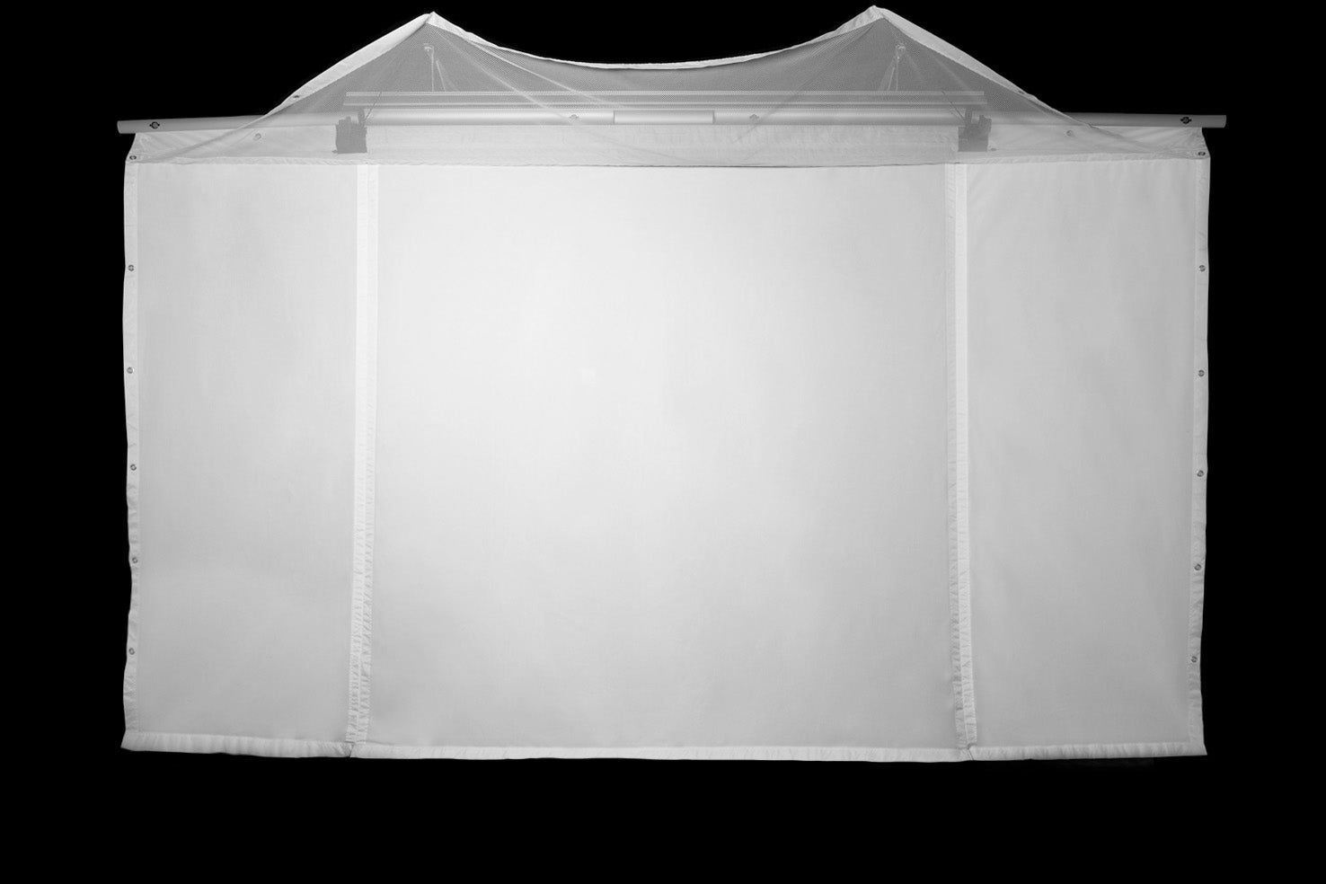 Product-only view of the HomeCourse ProScreen Retractable simulator screen - ALLBGT