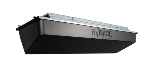 Angled view of NVisage N1 Launch Monitor with realistic simulation for every swing. - ALLBGT