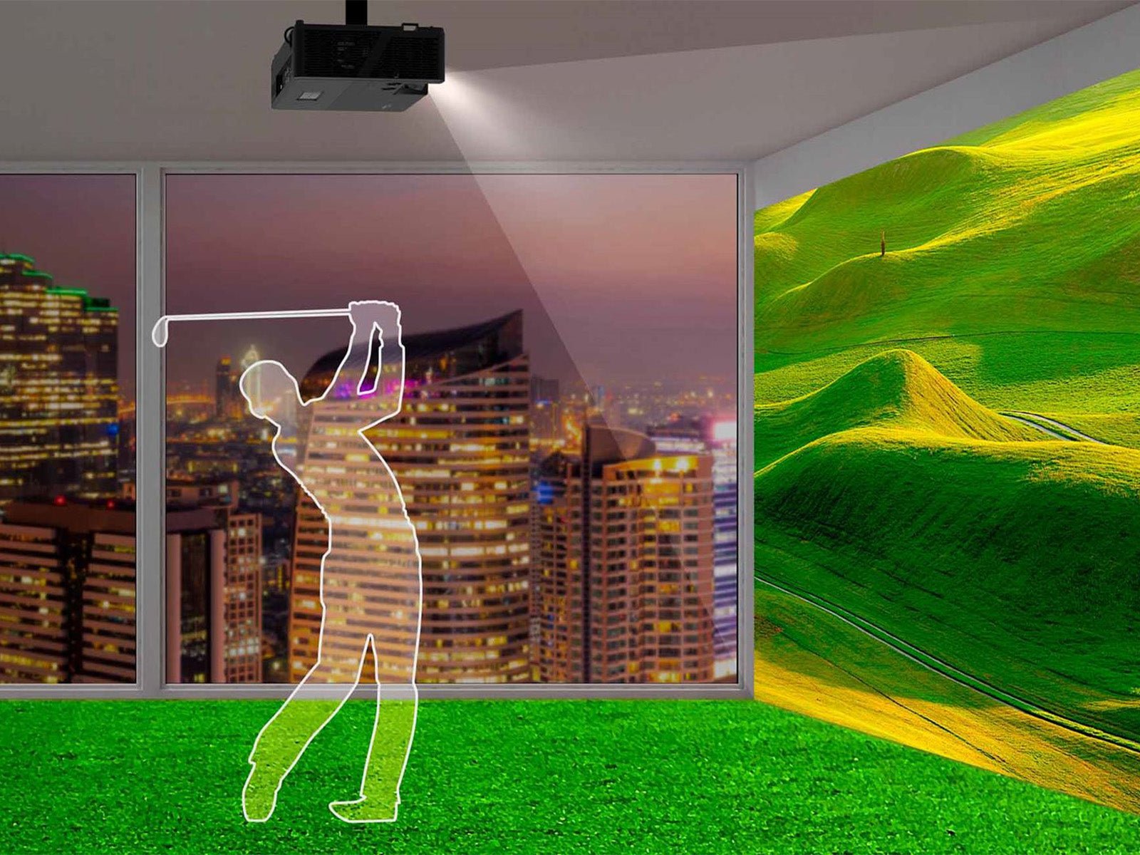 lifestyle scene of the OPTOMA UHZ35ST - ALLBGT