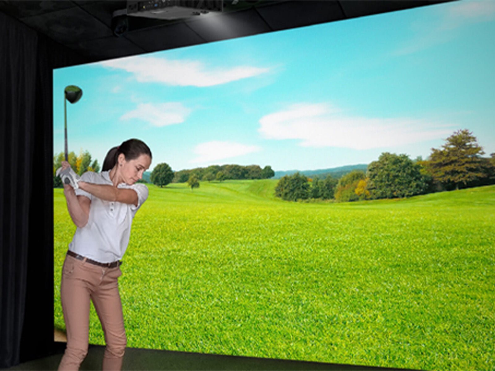 In use of the OPTOMA ZK608TST 4K UHD Short Throw Laser Projector – 6000 Lumens, HDR & 24/7 Operation - ALLBGT