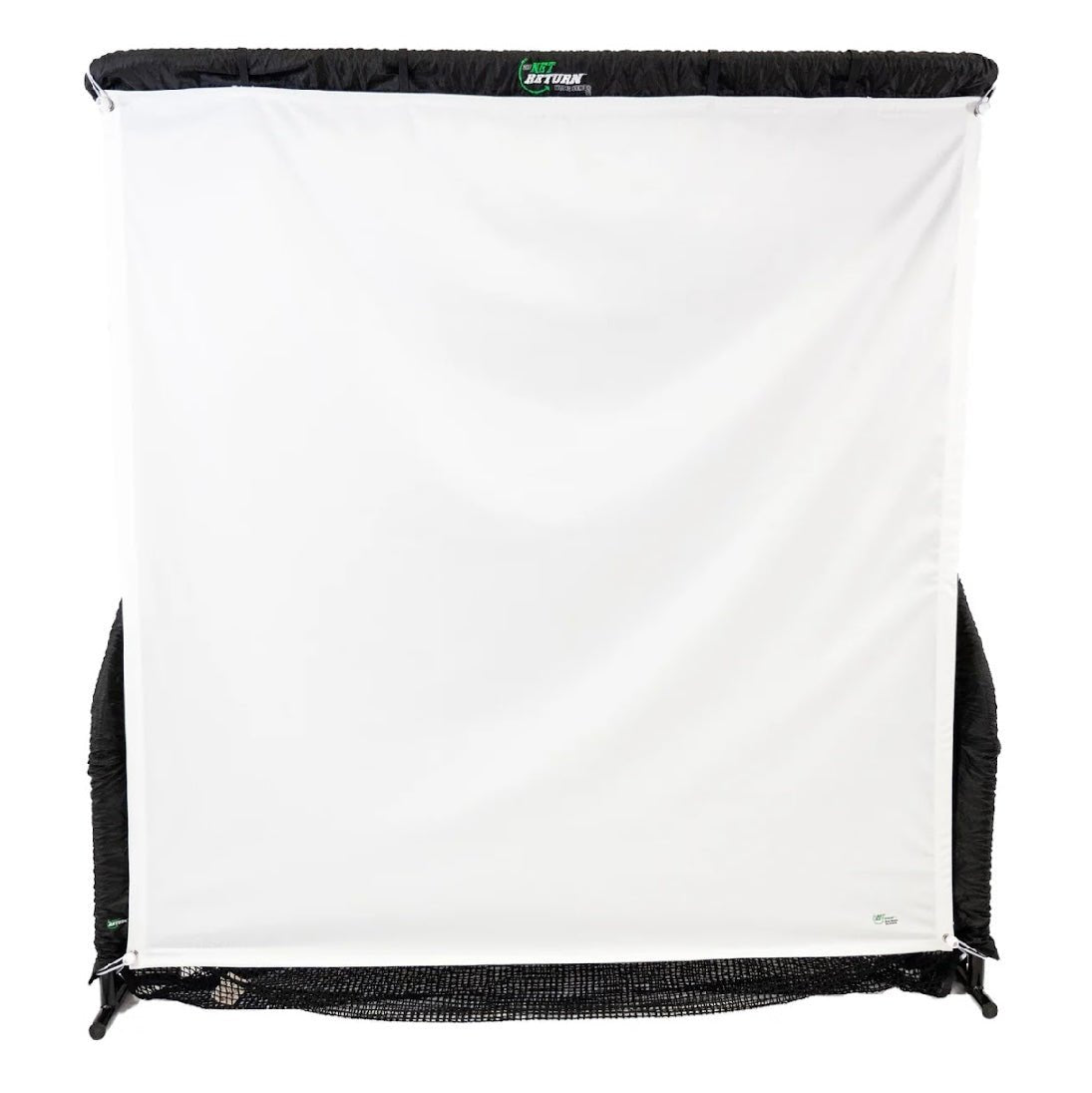 The Net Return Pro 8 Golf Simulator Projection Screen - full front view white impact screen - ALLBGT