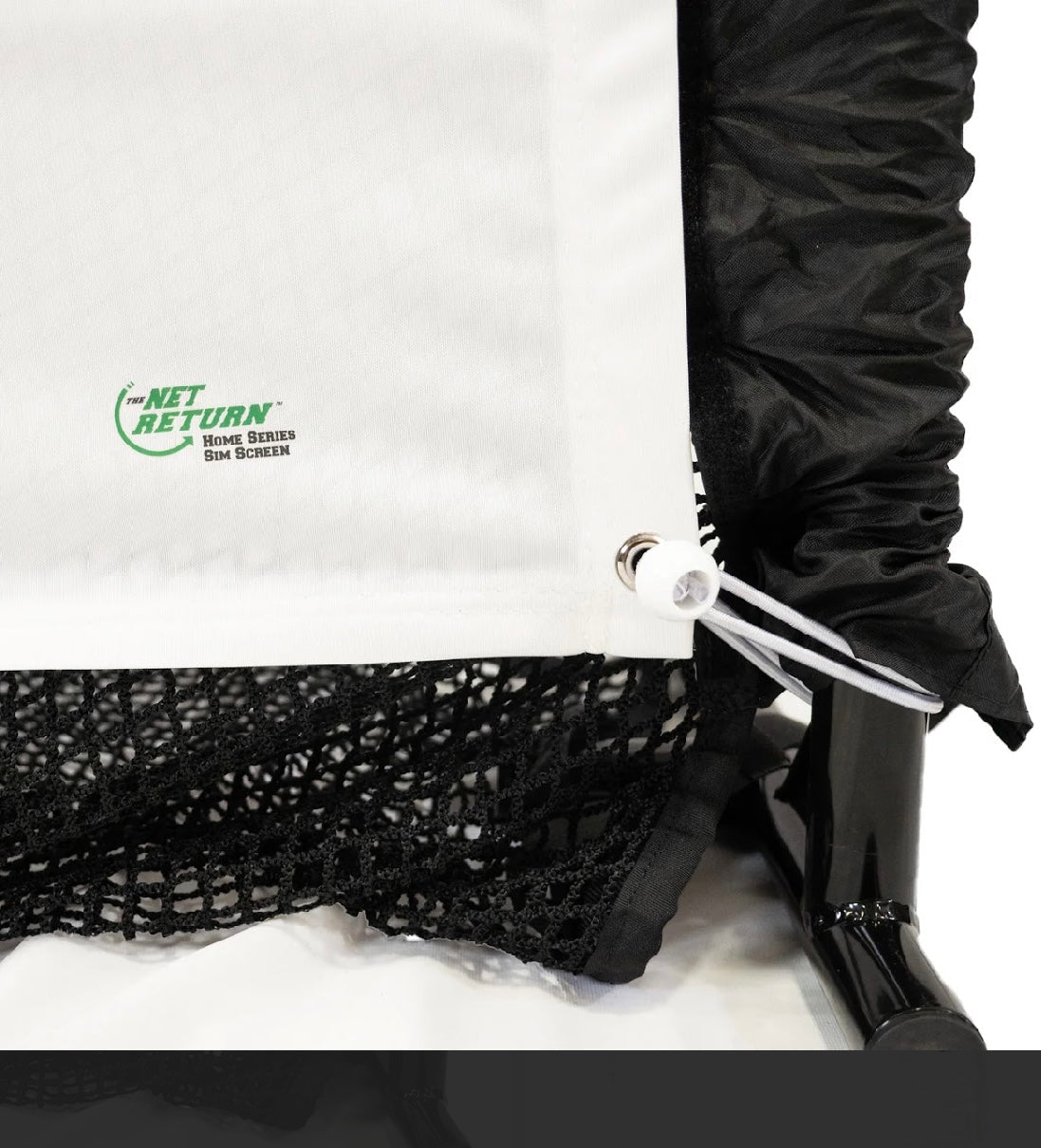 Detailed side view of The Net Return Pro 8 Projection Screen fabric and support net - ALLBGT