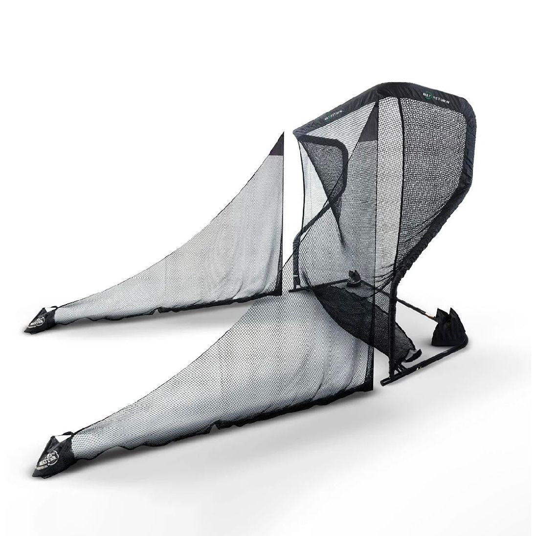 Angled view of The Net Return Universal Side Barriers - Compatible with Pro, Home, and Large Series Nets - ALLBGT"