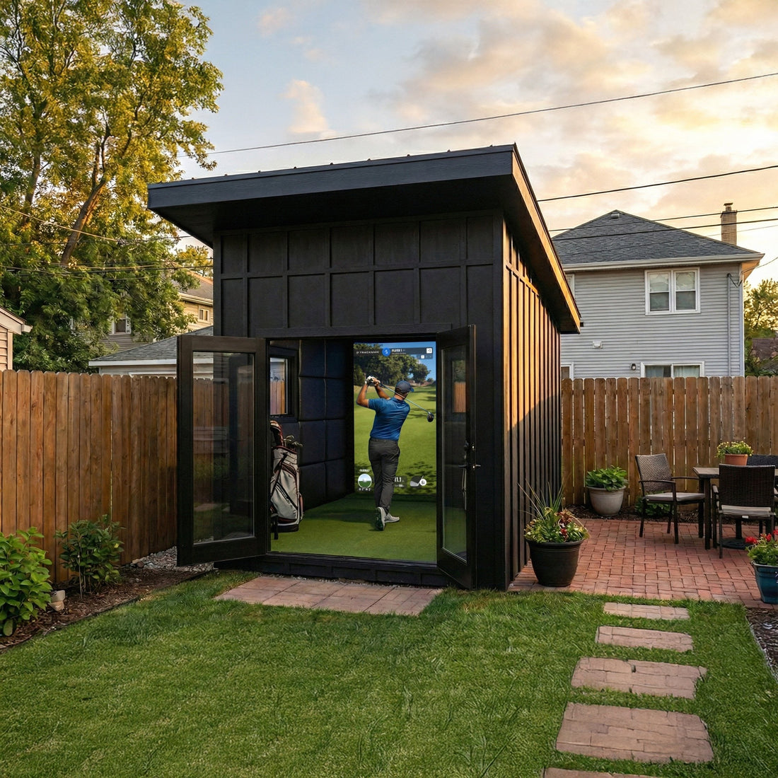 Best Backyard Golf Simulator Setups in 2026: Shed, Enclosure & Outdoor Compared - ALLBGT