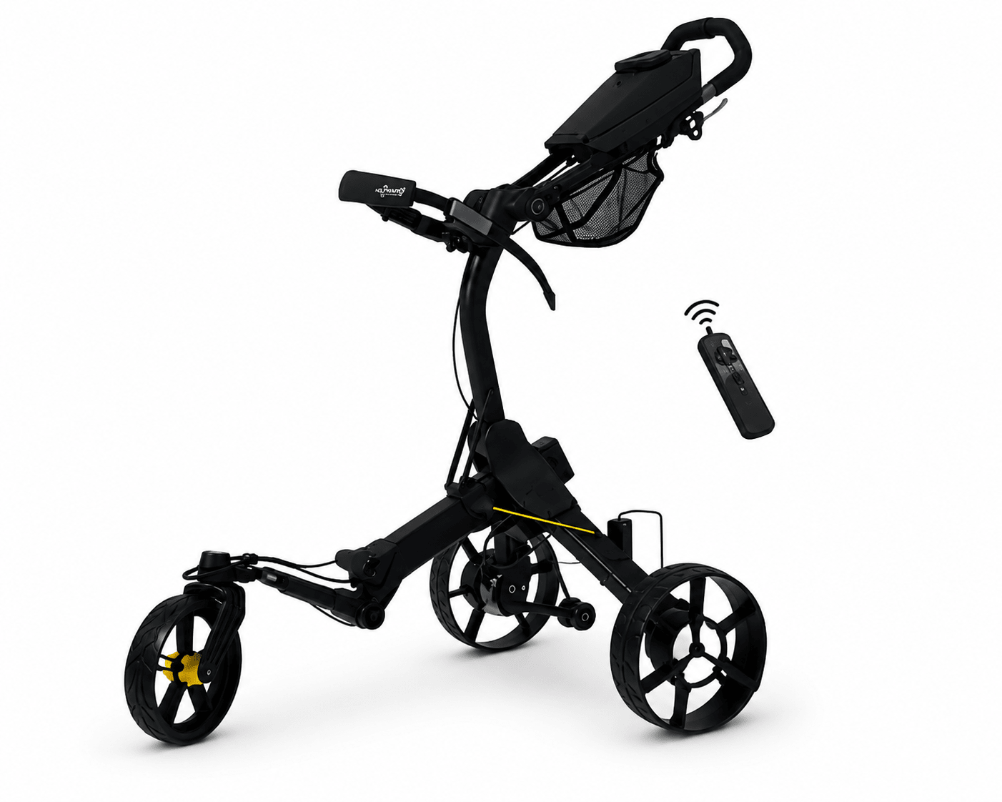 Alphard Cybercart Black Electric Golf Caddie | with remote control