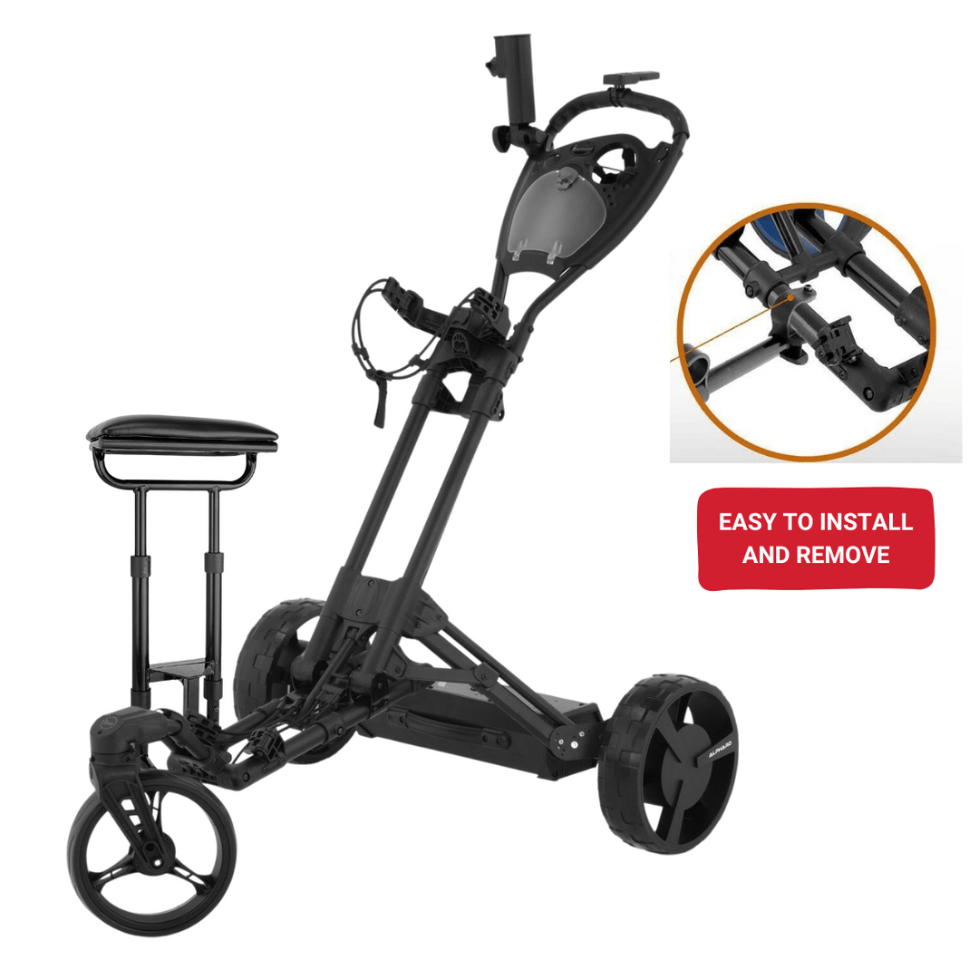 Alphard Omni Cart Seat attached to electric golf push cart - ALLBGT