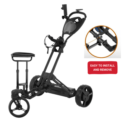 Alphard Omni Cart Seat attached to electric golf push cart - ALLBGT