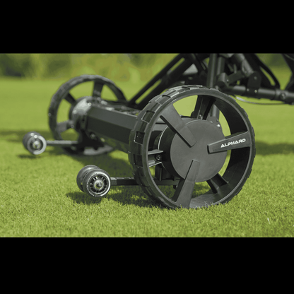 Alphard V2 Pro + Sidekick Auto Follow Golf Caddy conversion for CaddyTek push carts.