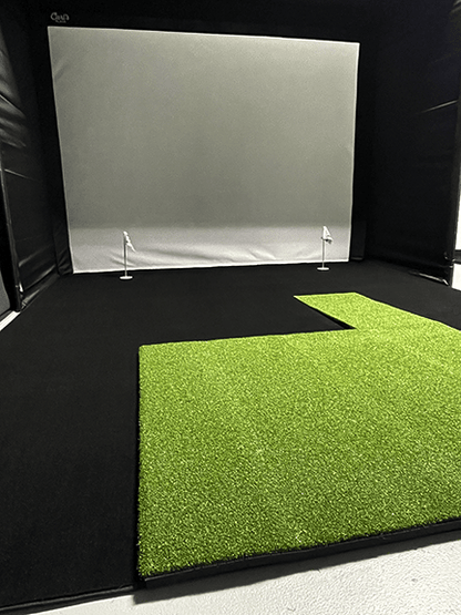 Big Moss C - Series DIY Golf Simulator Enclosure Kit w/1080 Impact Screen & GST Putting Studio - ALLBGT