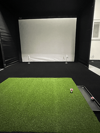 Big Moss C - Series DIY Golf Simulator Enclosure Kit w/1080 Impact Screen & GST Putting Studio - ALLBGT