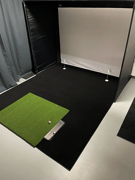 Big Moss C - Series DIY Golf Simulator Enclosure Kit w/1080 Impact Screen & GST Putting Studio - ALLBGT