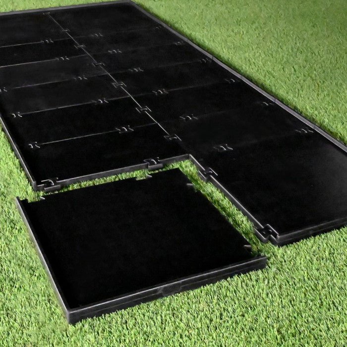 Carl's Place HotShot golf mat foundation for indoor practice