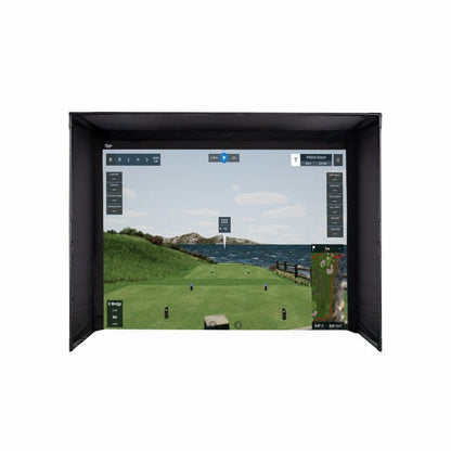 Detail shot of Carl’s Place DIY Golf Simulator Enclosure Kit with Impact Screen - ALLBGT