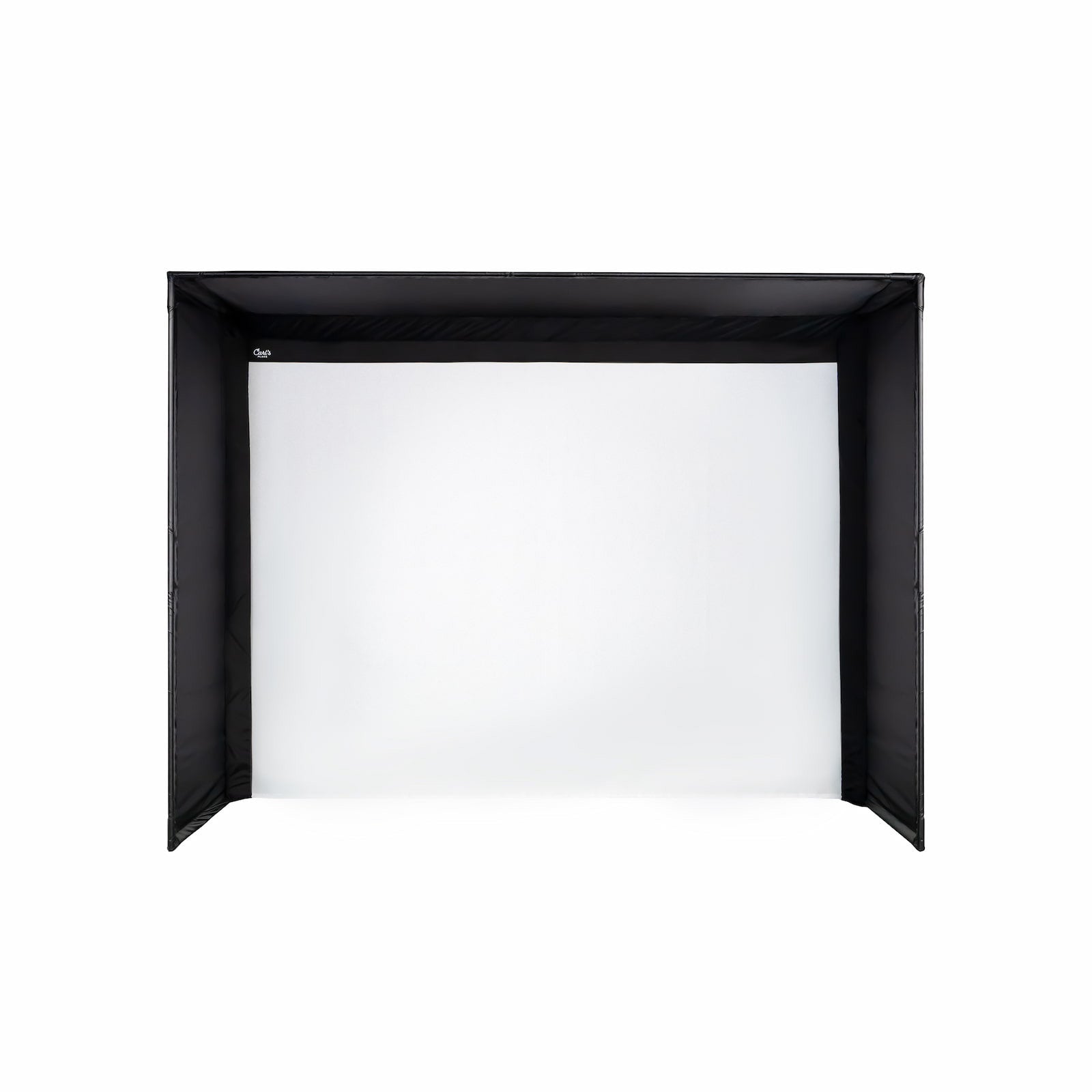 Front product display of Carl’s Place DIY Golf Simulator Enclosure Kit with Impact Screen - ALLBGT