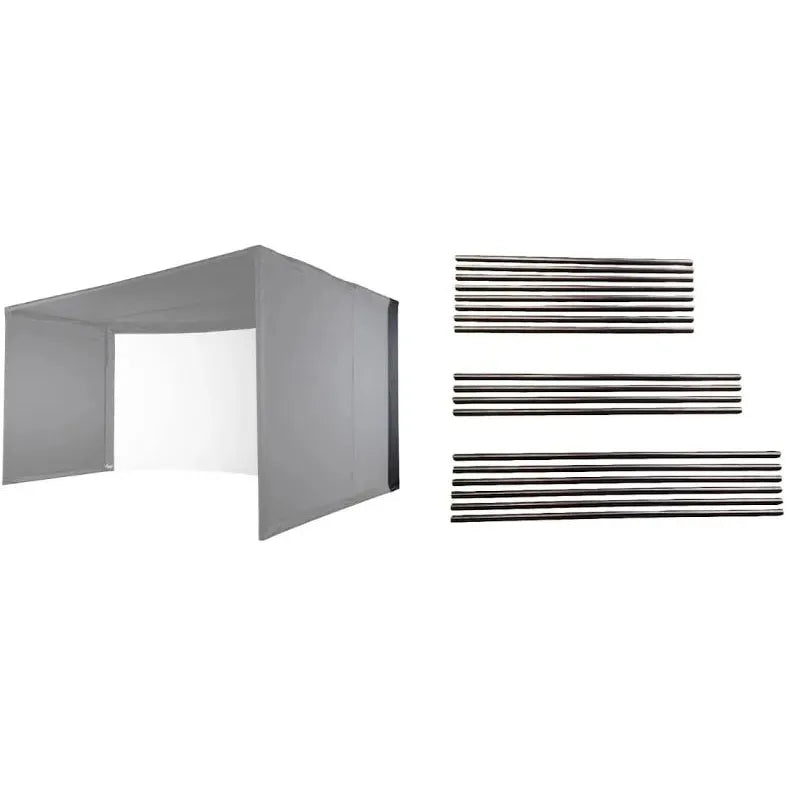 Pre-cut EMT pipes included in Carl's Place back cover pipe kit for curved golf simulator enclosures - ALLBGT