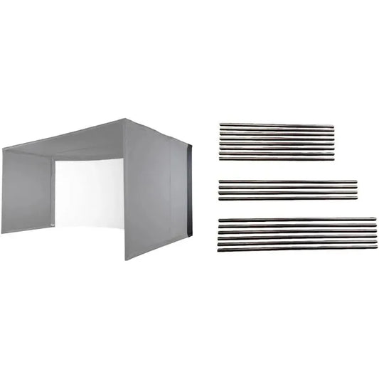 Pre-cut EMT pipes included in Carl's Place back cover pipe kit for curved golf simulator enclosures - ALLBGT