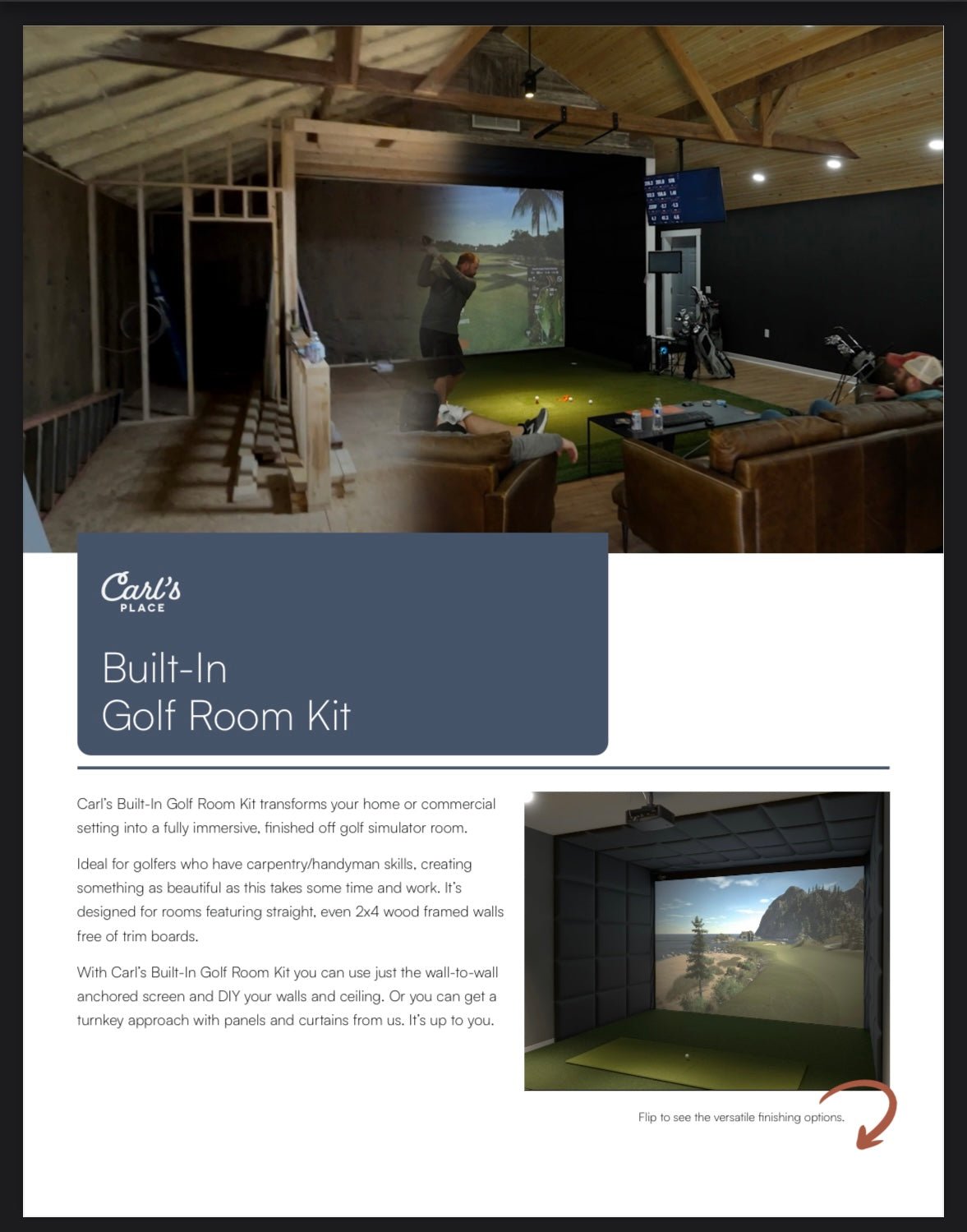 Carl’s Place: Built - in Golf Room KIT - ALLBGT