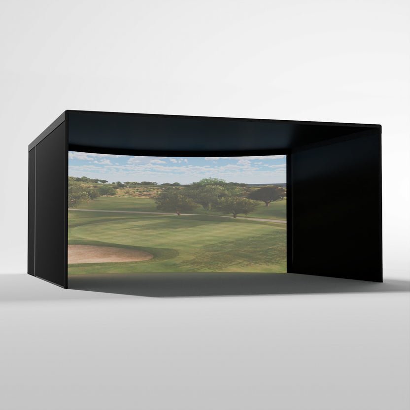 Carl's Place Curved Golf Simulator Enclosure Kit - With Premium Impact Screen - ALLBGT