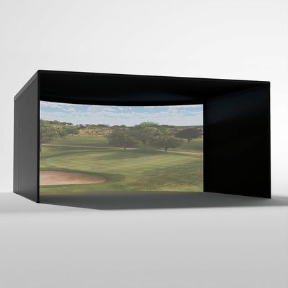Carl's Place Curved Golf Simulator Enclosure Kit - With Premium Impact Screen - ALLBGT