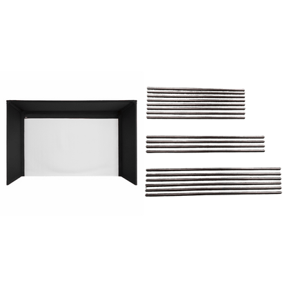 L-Shaped steel corner connectors used for assembling the Carl's Place Pro Enclosure Golf Framing Kit - ALLBGT