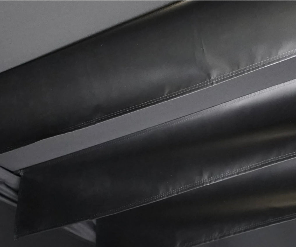 Side View of Golf Simulator Enclosure Safety Baffles by Carl's Place - ALLBGT